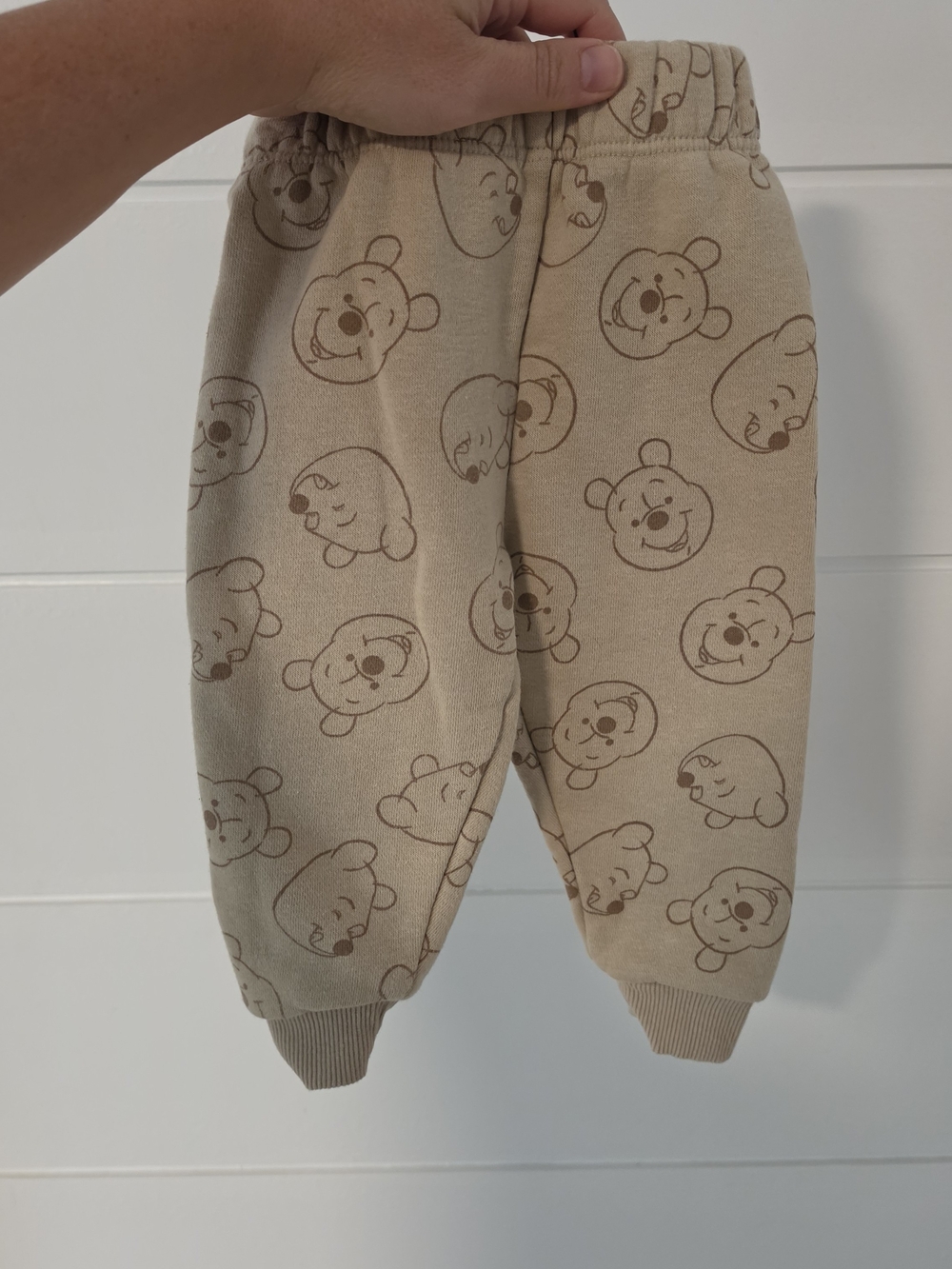Disney Beige Bear Print Joggers